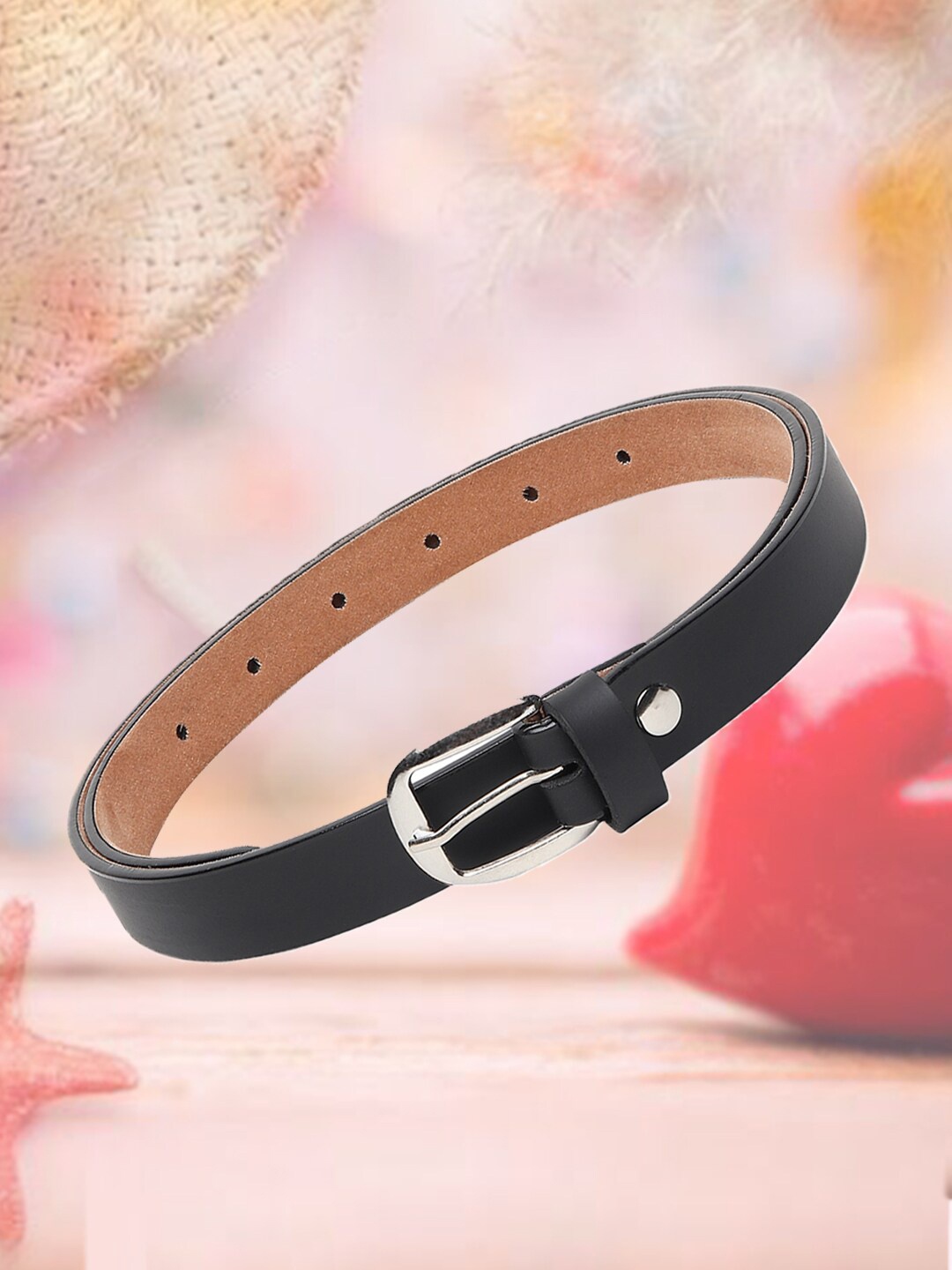 

Swiss Design Women PU Belt, Black