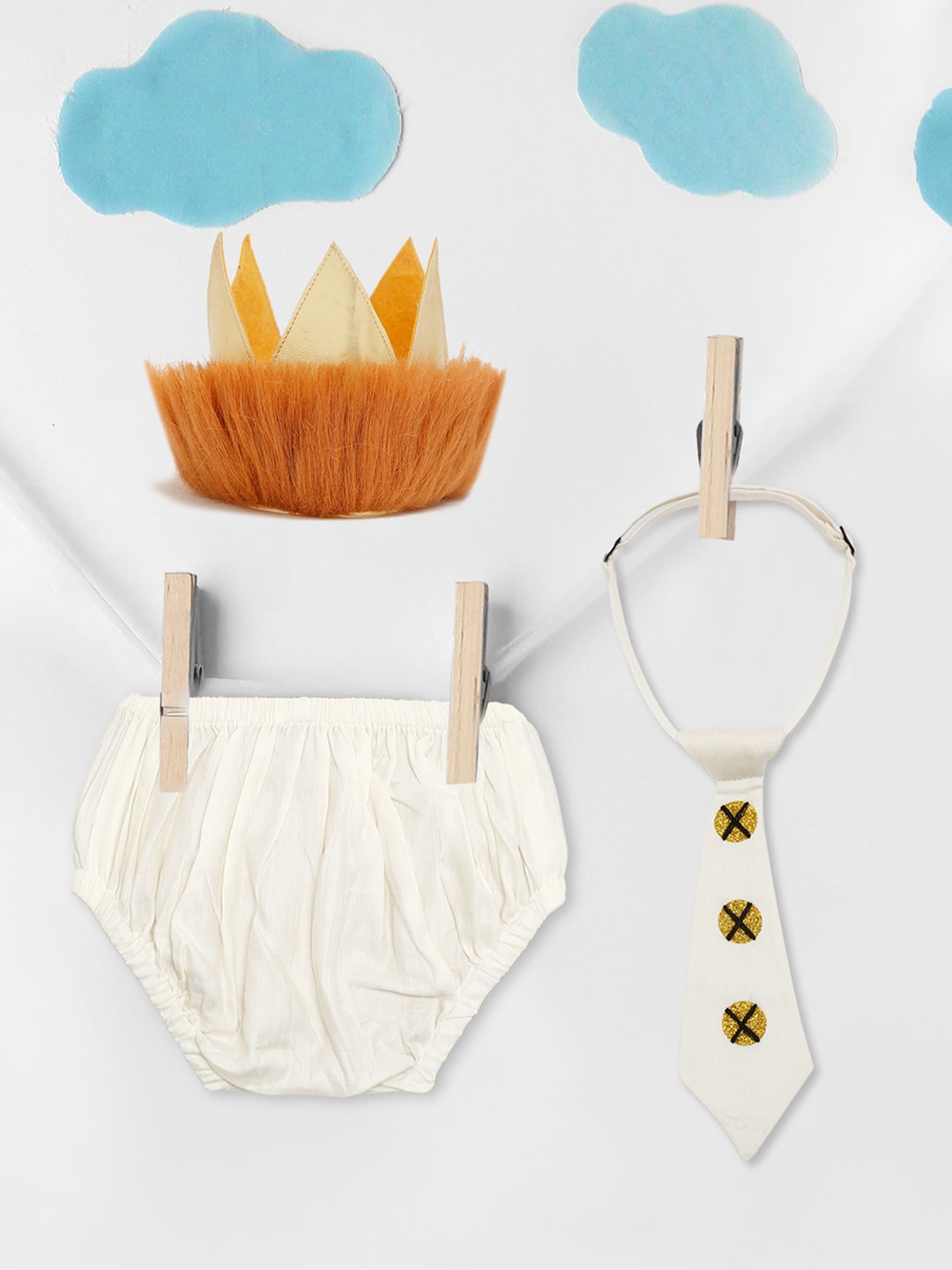

TINY MINY ME Infant Boys Cotton Clothing Set, White