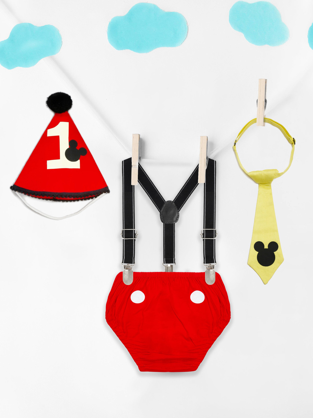 

TINY MINY ME Infant Boys Cotton Clothing Set, Red