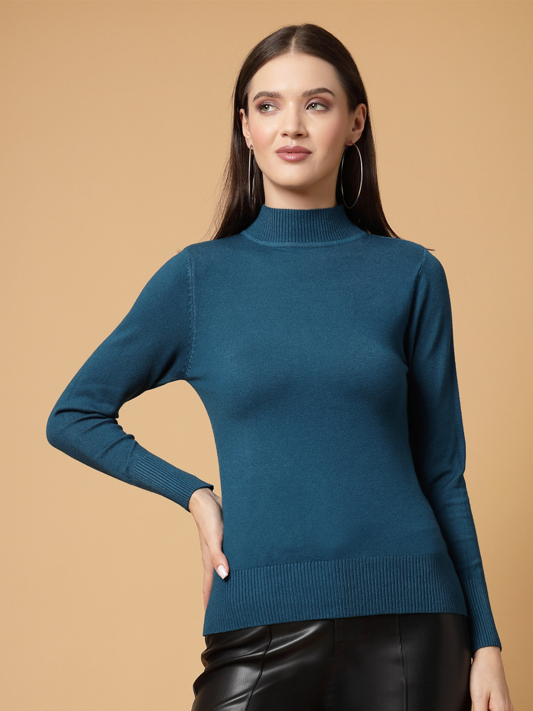 

Mafadeny Embellished Ribbed Pullover, Off white