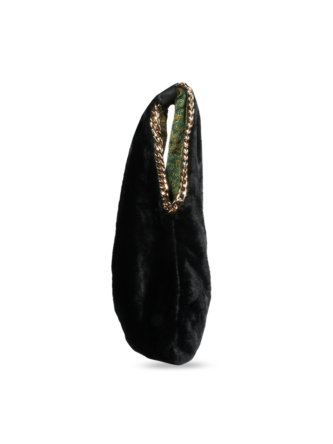 

Favore Suede Oversized Structured Hobo Bag, Black