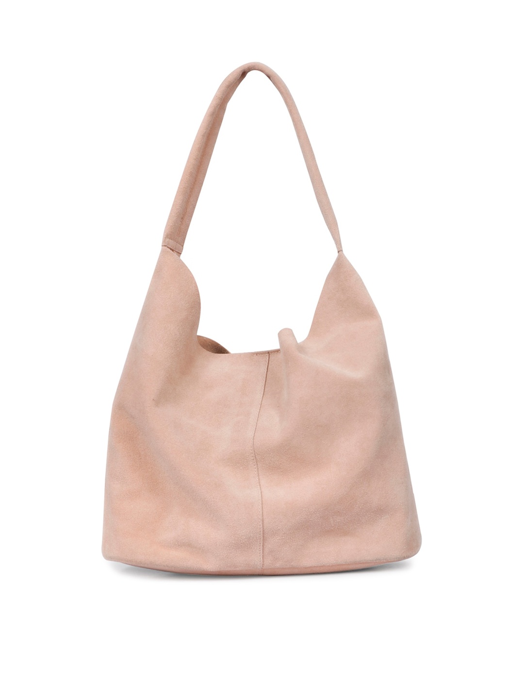 Favore Leather Oversized Structured Shoulder Bag, Beige