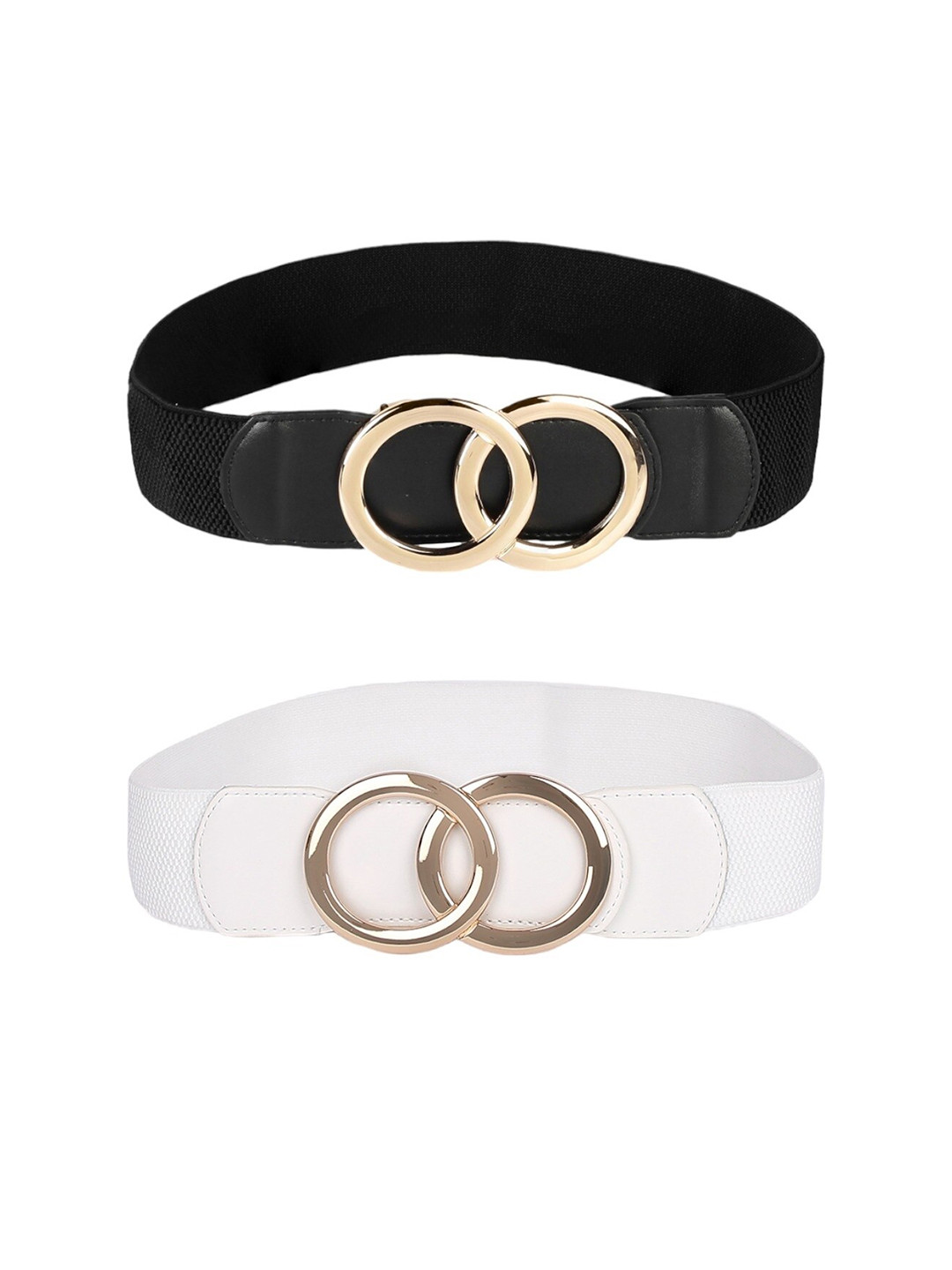 

CRUSSET Women Set of 2 Belt, Black