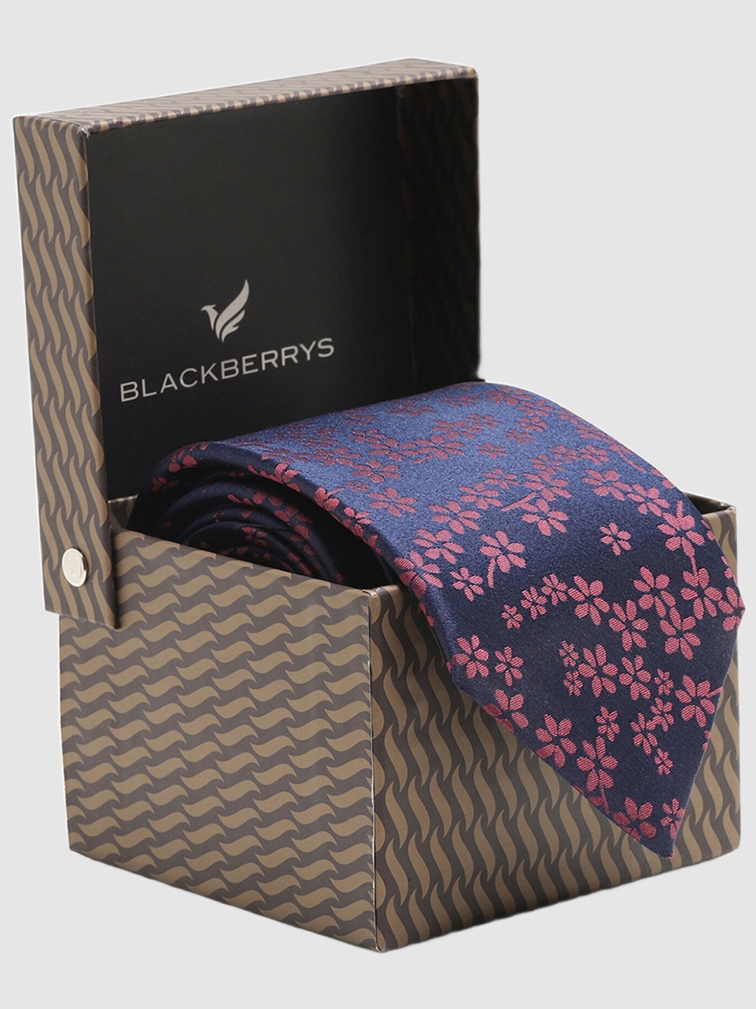 

Blackberrys Men Woven Design Broad Tie, Blue