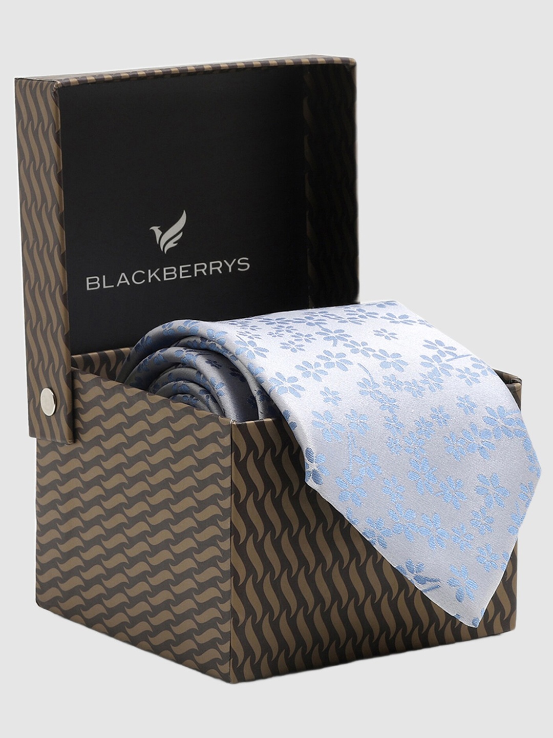 

Blackberrys Men Woven Design Broad Tie, Blue