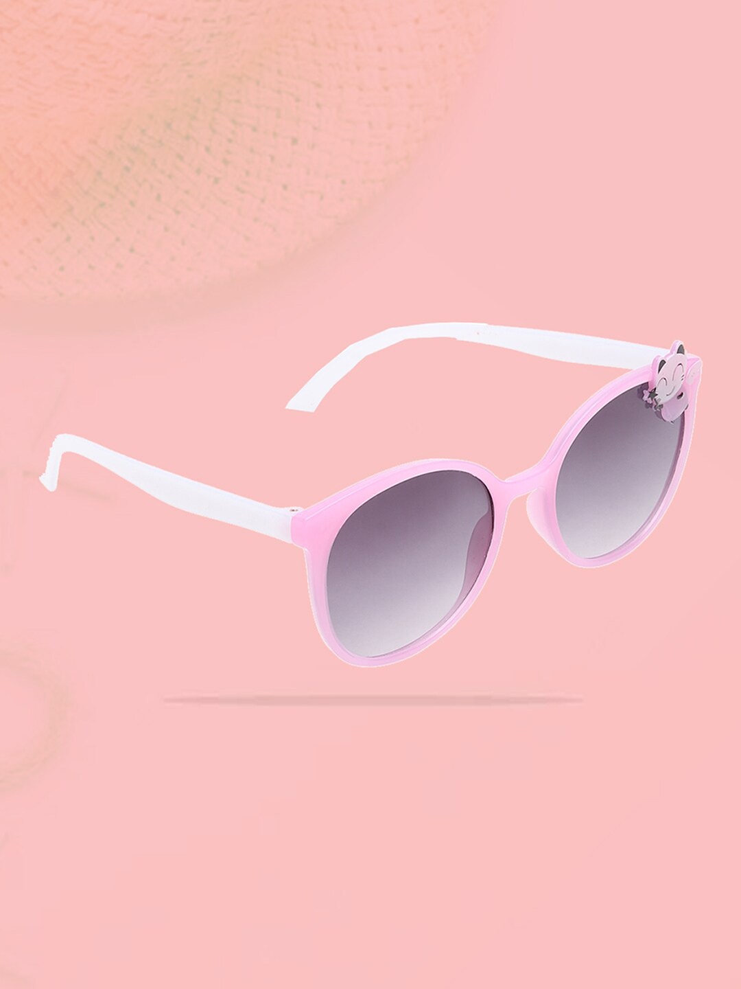 

FROGGY Unisex Kids UV Protected Lens Full Rim Oval Sunglasses FGK-283-PK, Pink