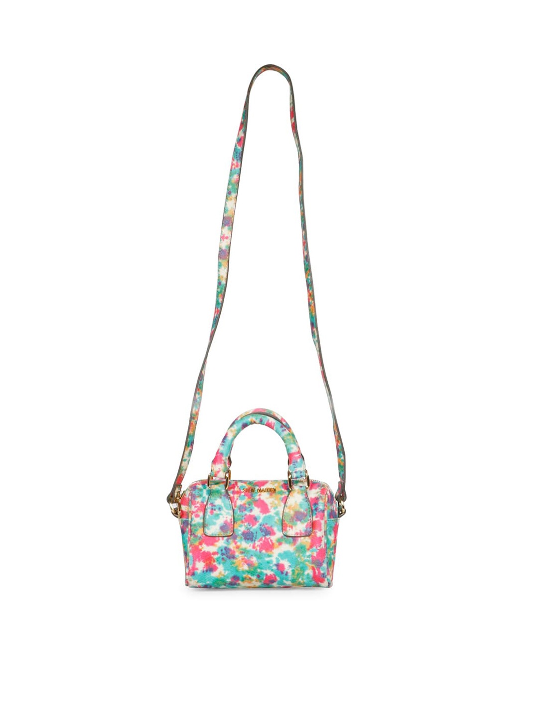 

Saint G Floral Printed Structured Handheld Bag, Pink