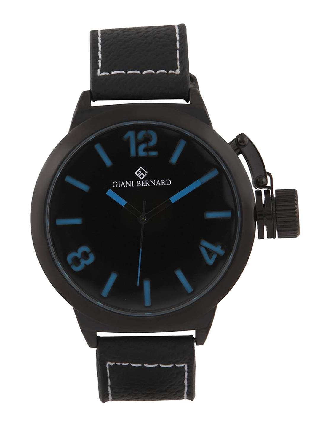 

Giani Bernard Men Leather Straps Analogue Watch GB-124C, Black