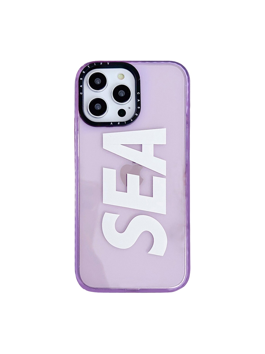 

TREEMODA Sea Printed iPhone 14 Pro Max Back Case, Purple