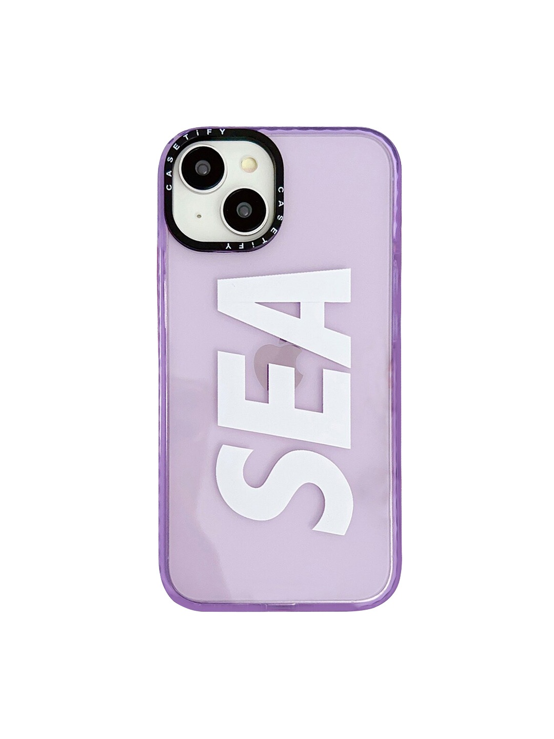 

TREEMODA Sea Printed iPhone 14 Plus Back Case, Purple