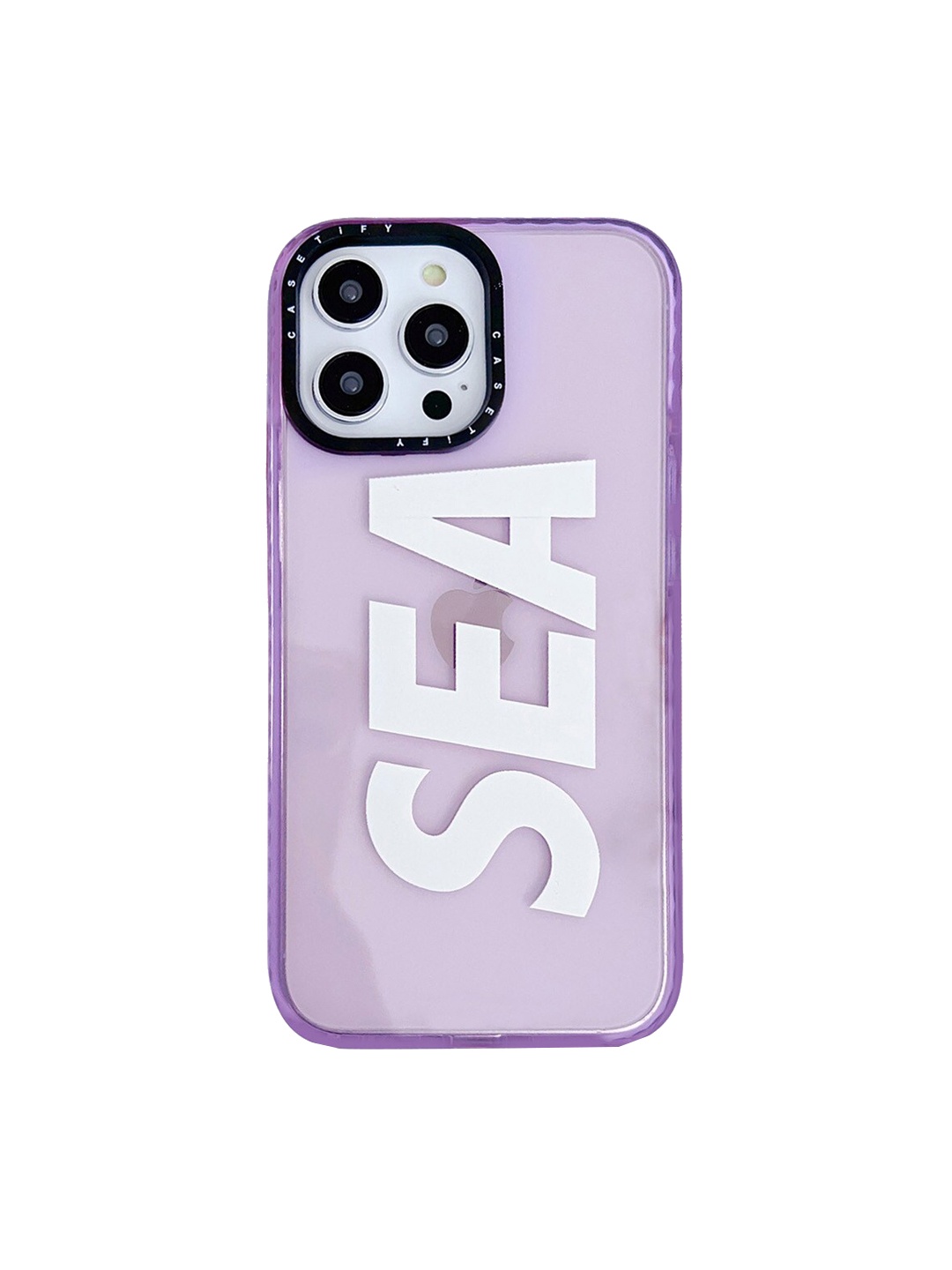 

TREEMODA Sea Printed iPhone 14 Pro Back Case, Purple