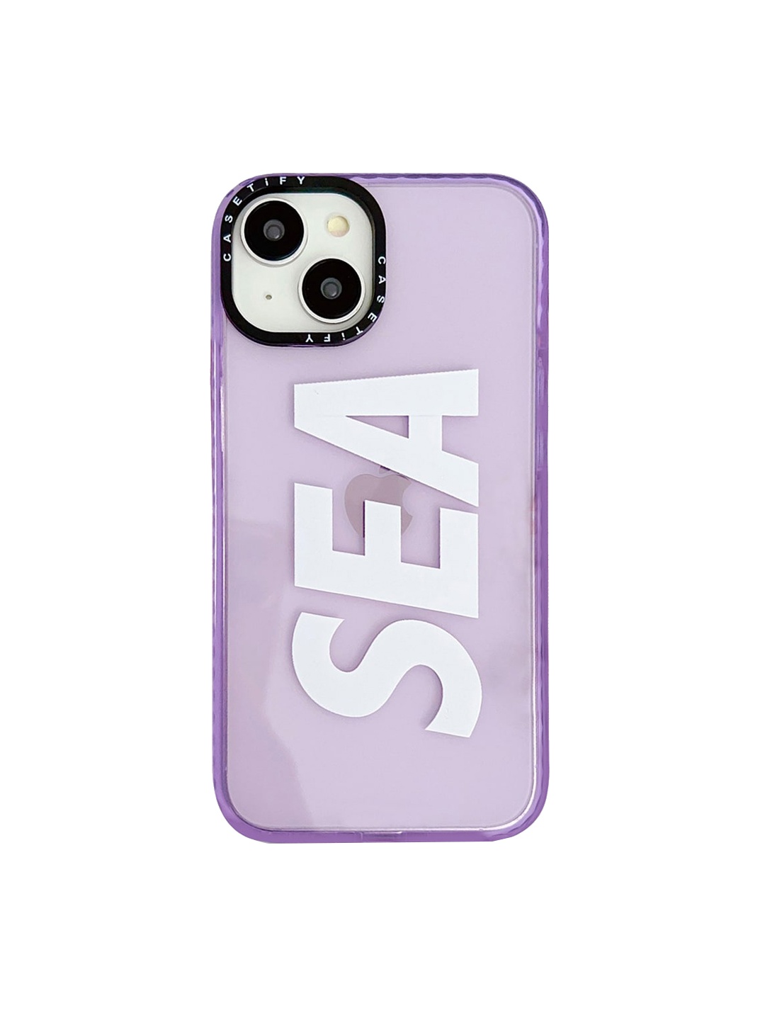 

TREEMODA Sea Printed iPhone 14 Back Case, Purple
