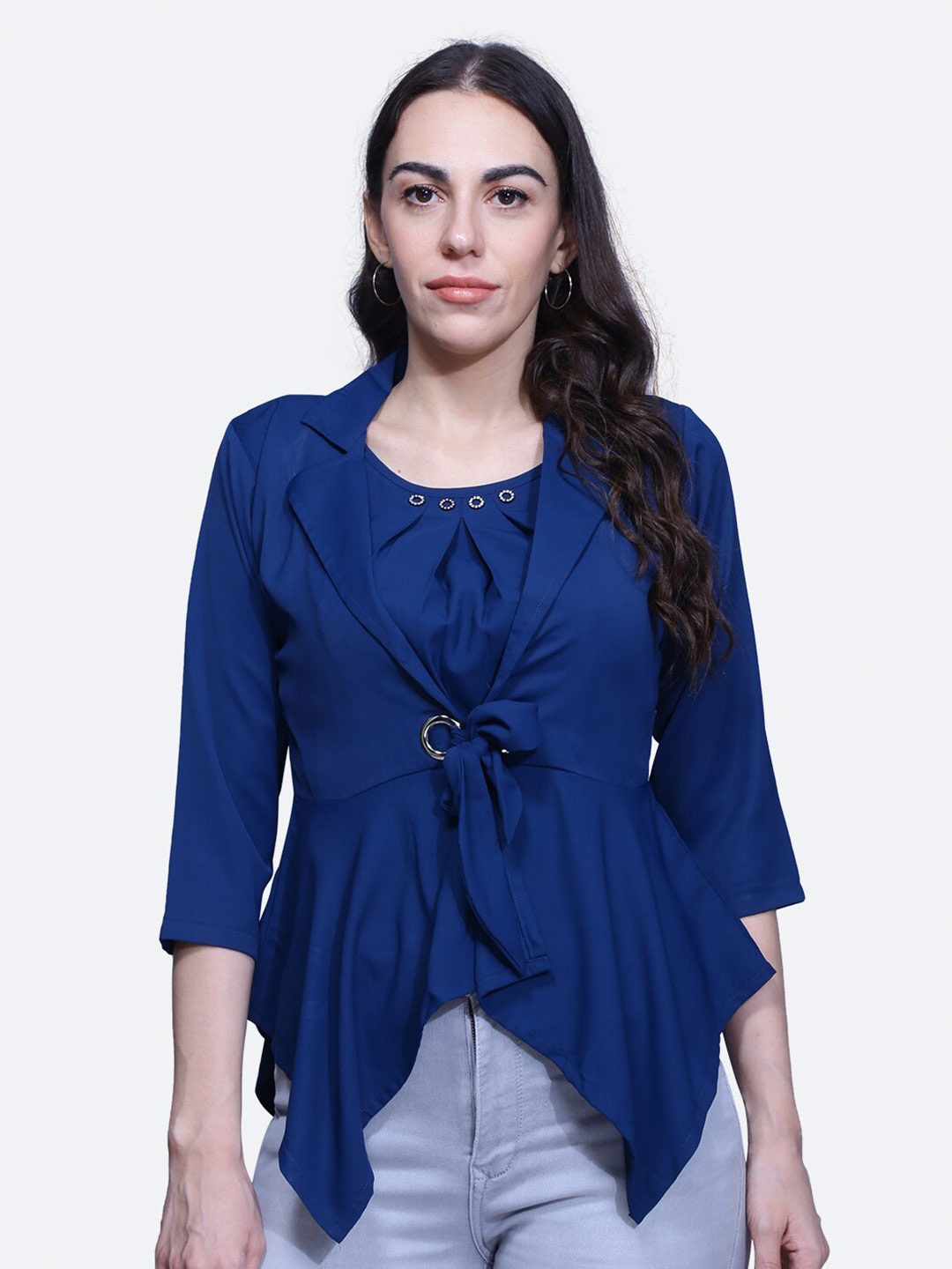 

BAESD Pleated A-Line Top, Teal