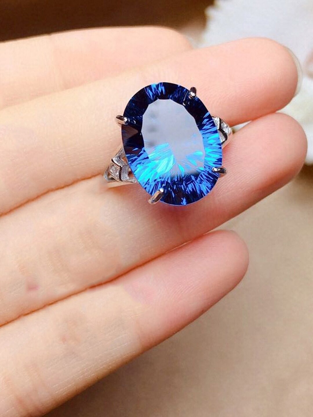 

Designs & You Silver-Plated AD Studded Finger Ring