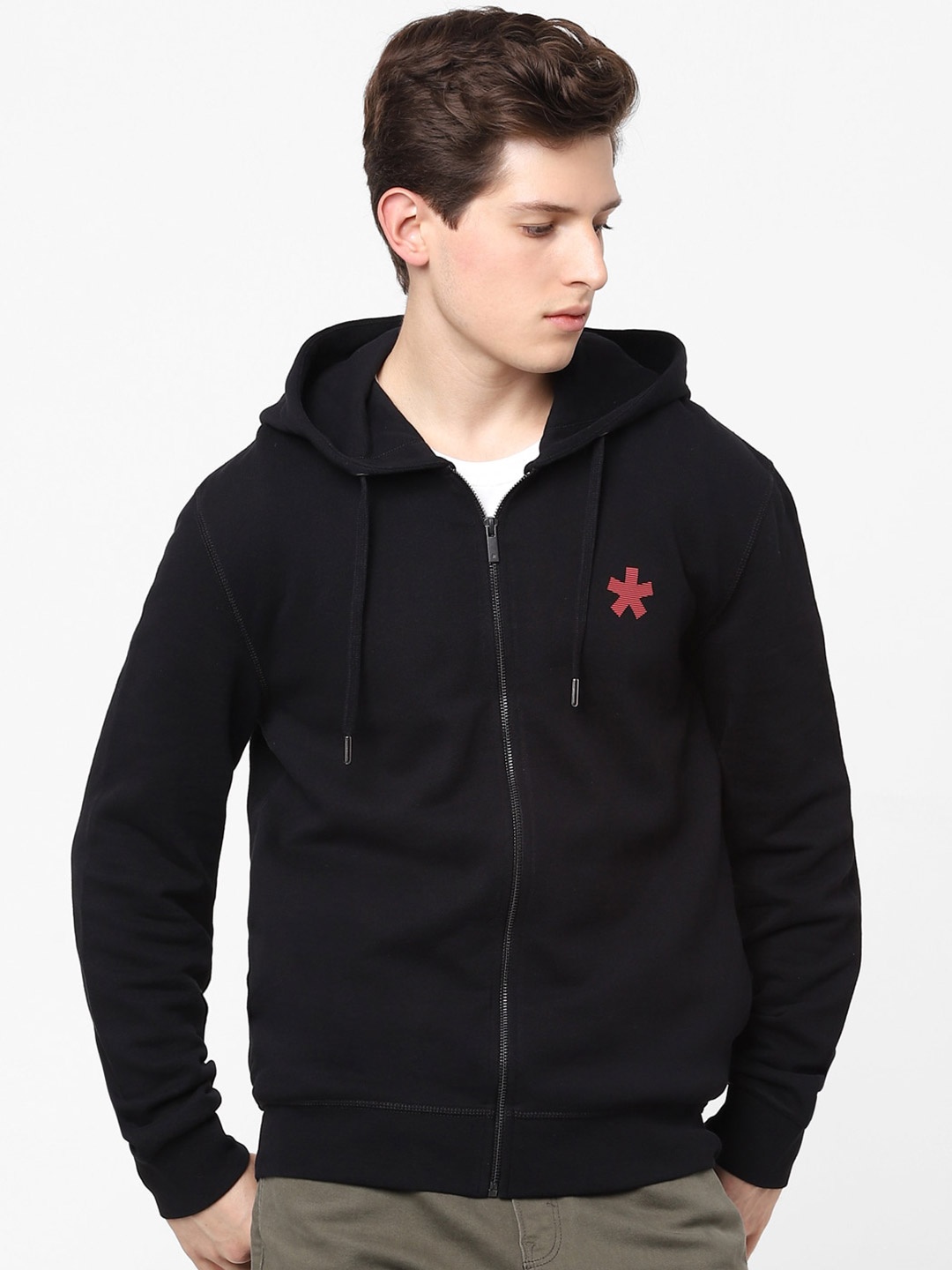 

Celio Hooded Cotton Sweatshirt, Black