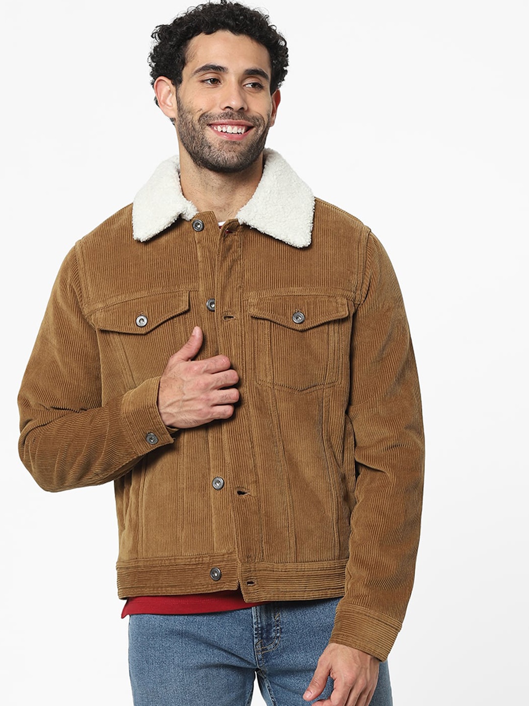 

Celio Self Design Tailored Jacket, Brown