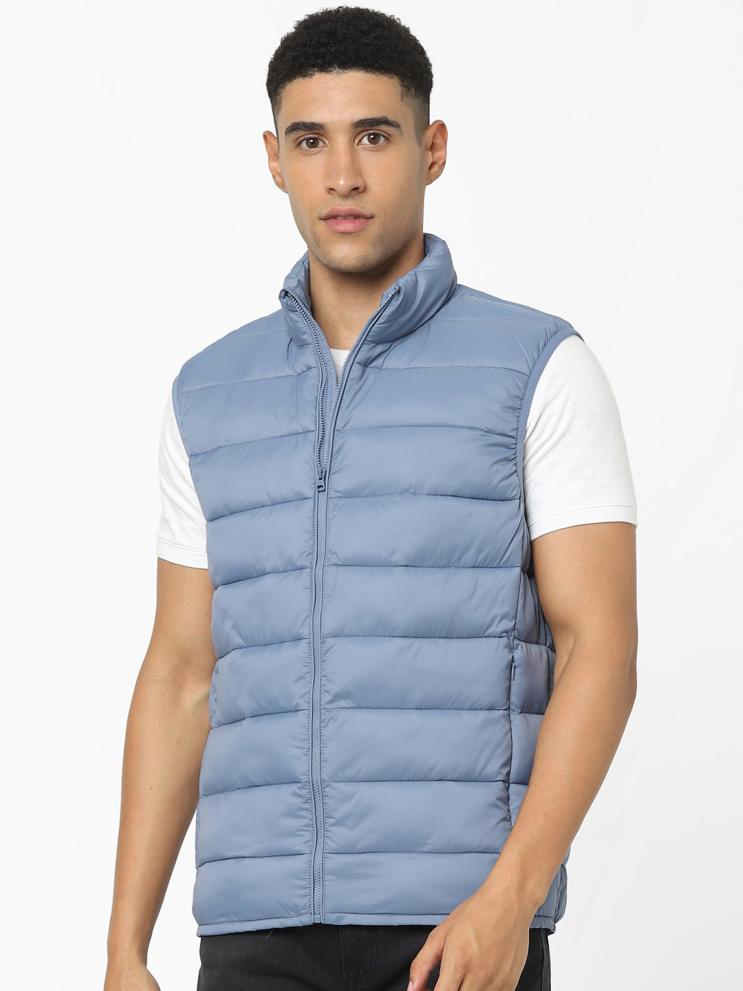 

Celio Mock Collar Padded Jacket, Blue