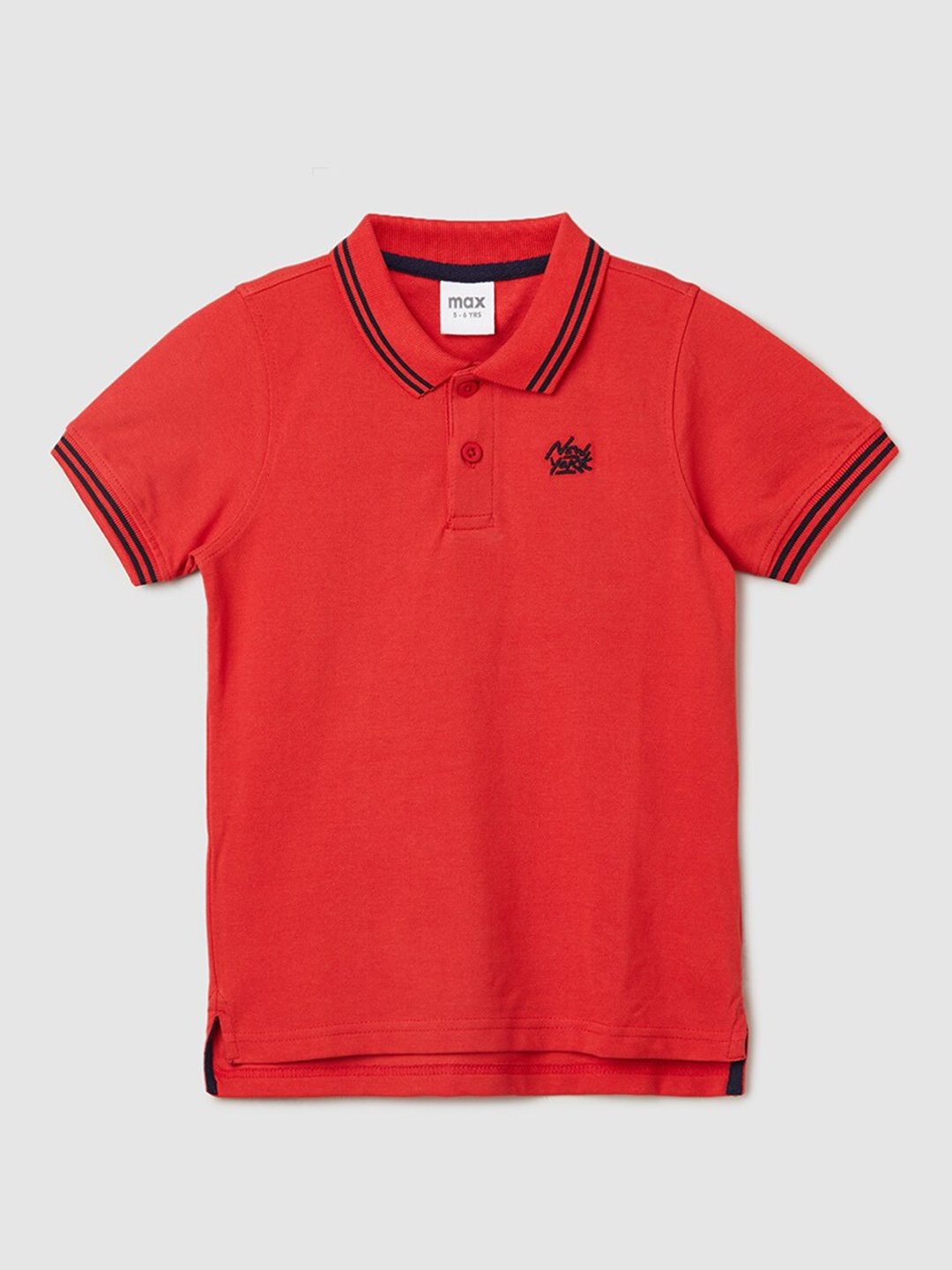 

max Boys Polo Collar T-shirt, Red