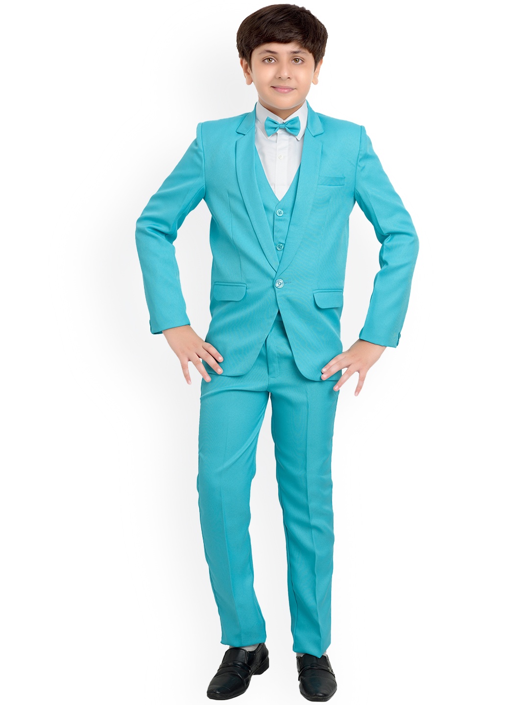 

BAESD Boys 5 Pieces Single-Breasted Party Suits, Blue