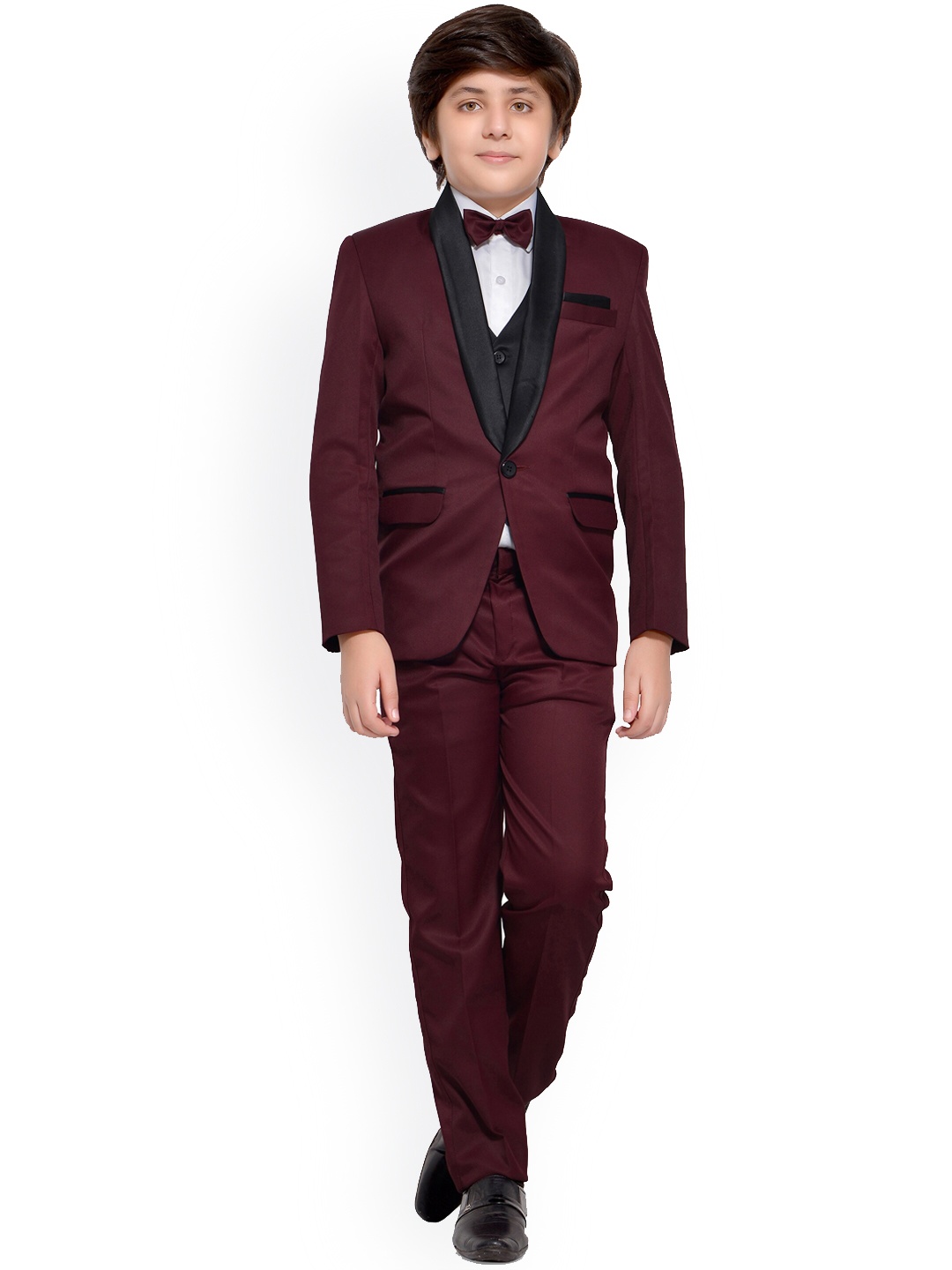 

BAESD Boys Tuxedo Party Suit, Maroon