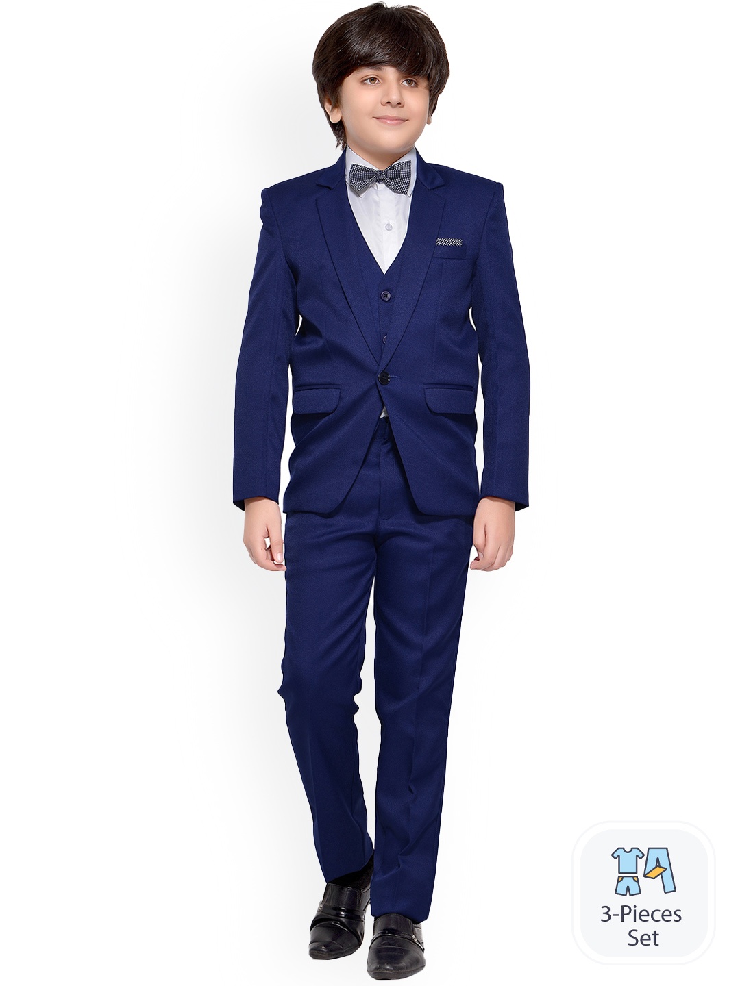 

BAESD Boys Single Breasted Four-Piece Party Suits, Navy blue