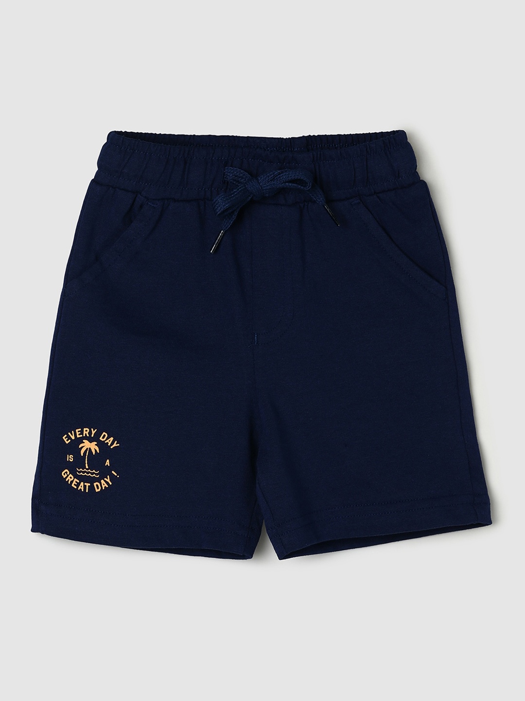 

max Boys Cotton Regular Shorts, Navy blue