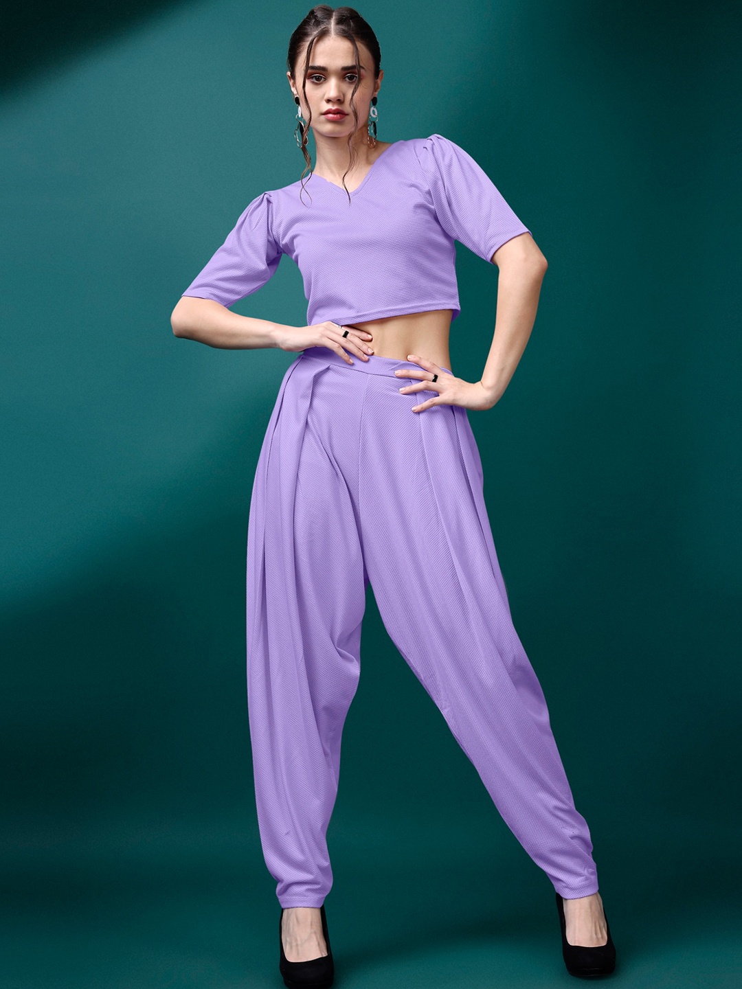 

PURVAJA Top & Trousers Co-Ords, Purple