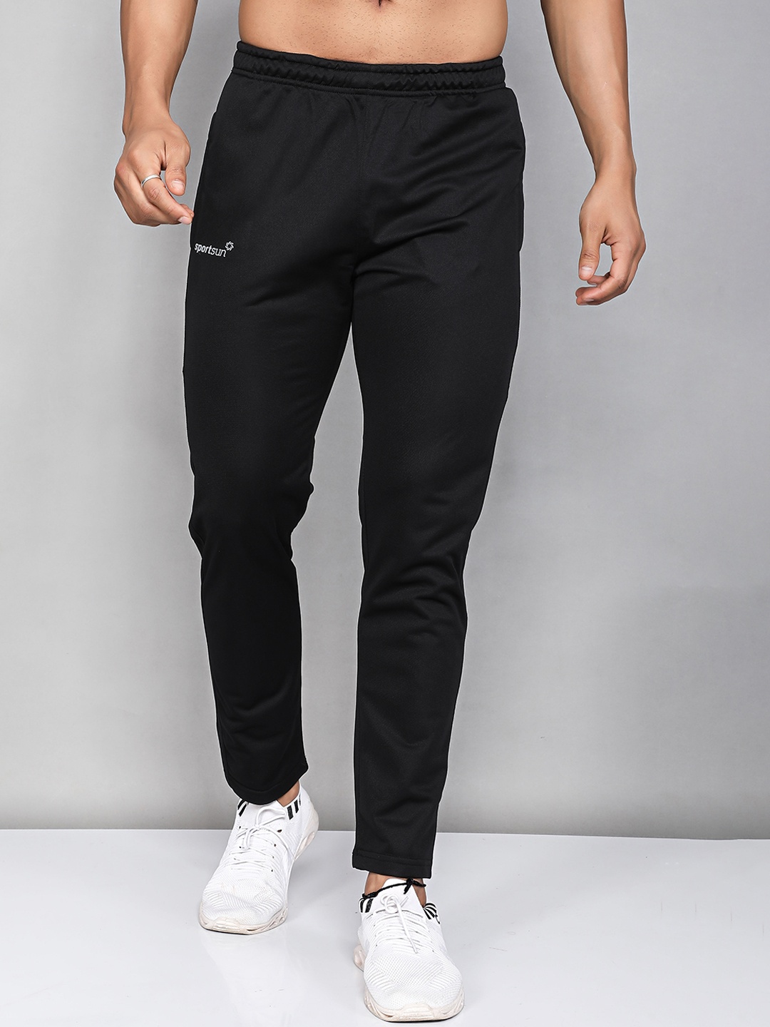 

SPORT SUN Men Static-Free Track Pants, Black