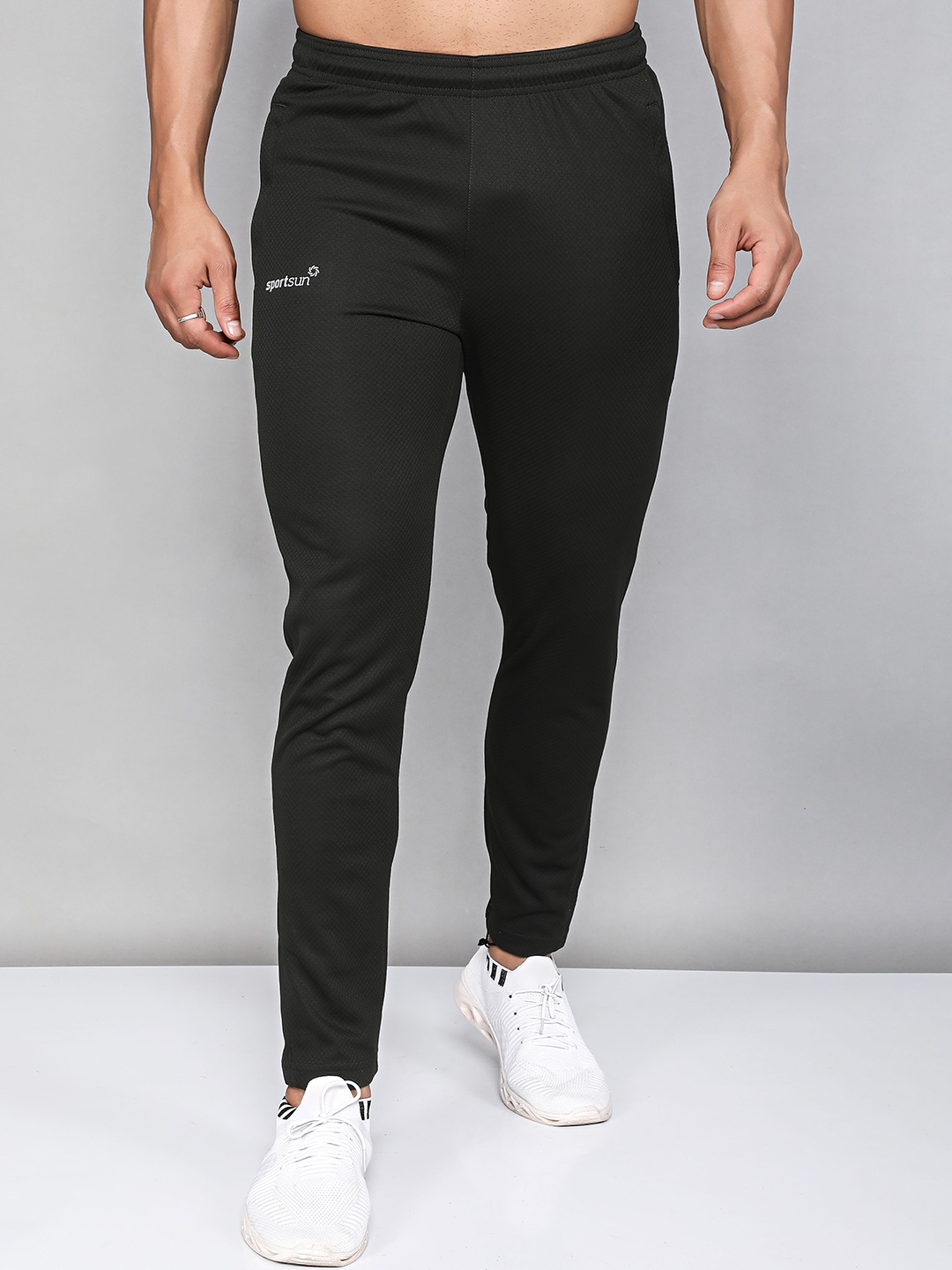 

SPORT SUN Mid-Rise Sports Track Pants, Olive