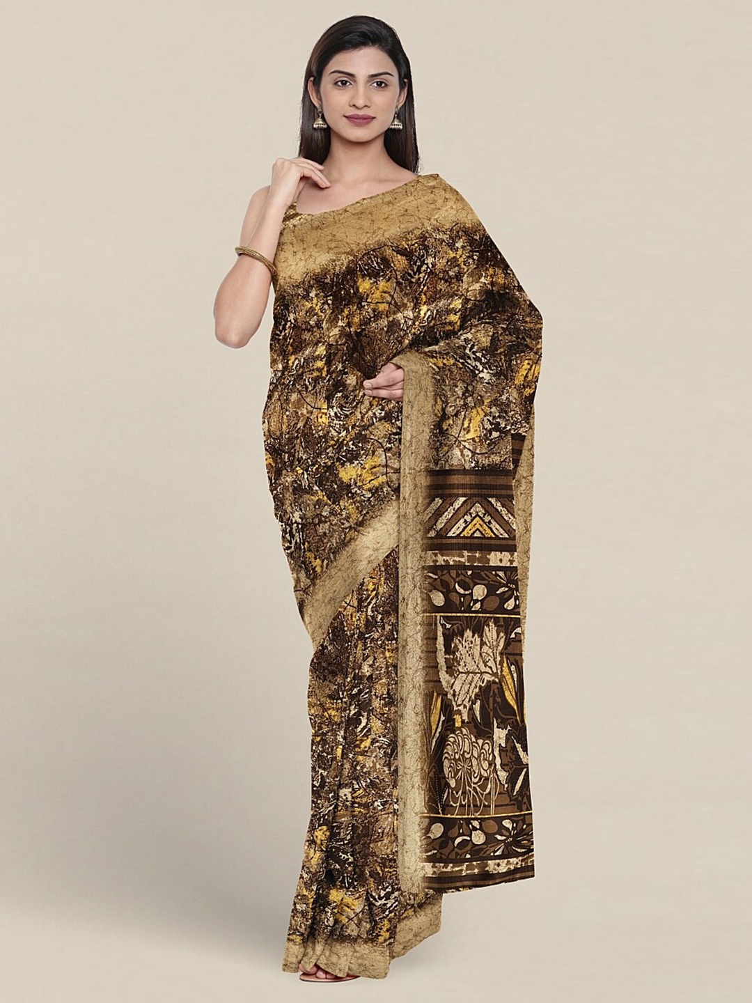 

Pothys Abstract Printed Saree, Yellow