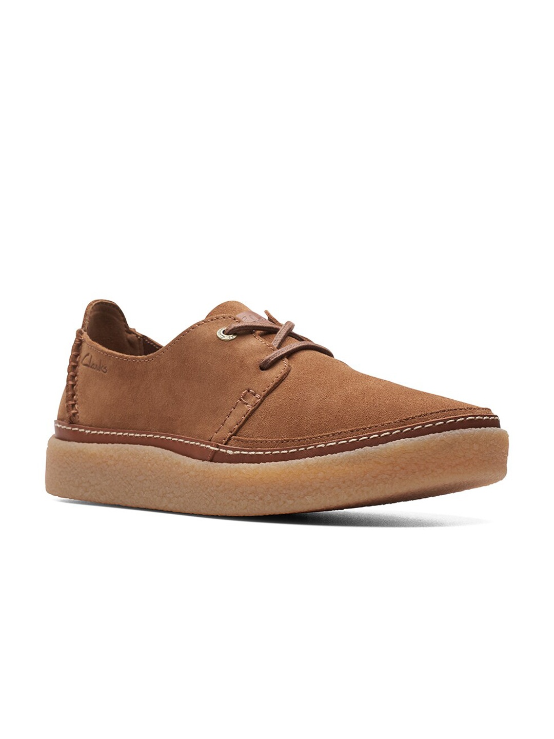 

Clarks Men Suede Derbys, Brown