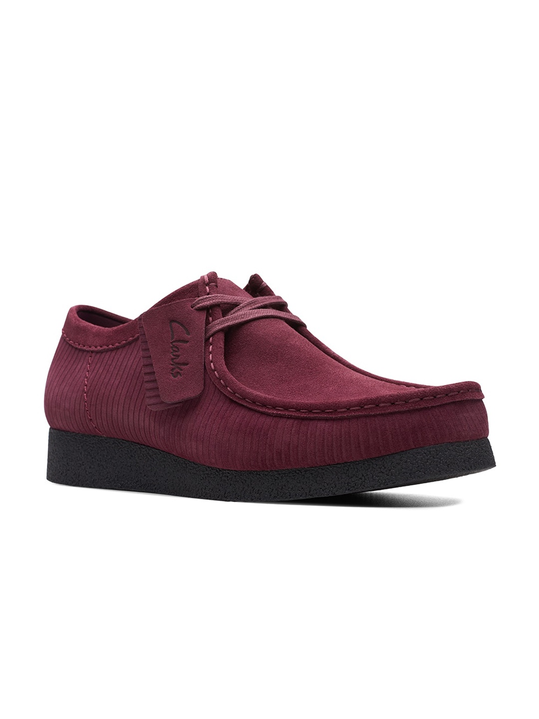 

Clarks Men Memory Foam insole Suede Sneakers, Burgundy