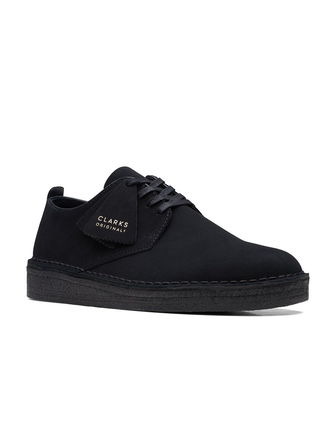 

Clarks Men Memory Foam Suede Sneakers, Black