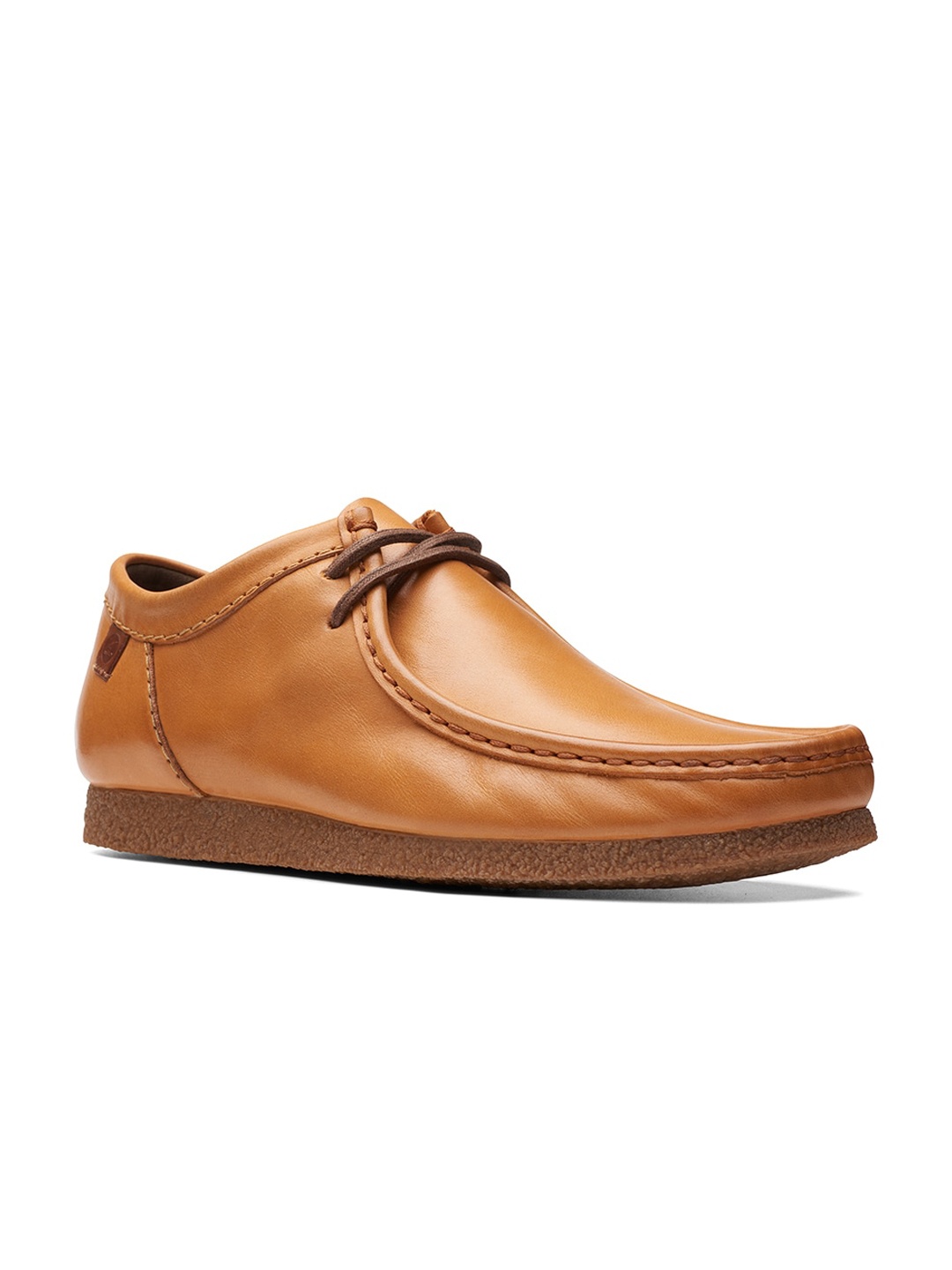 

Clarks Men Textured Leather Loafers, Orange