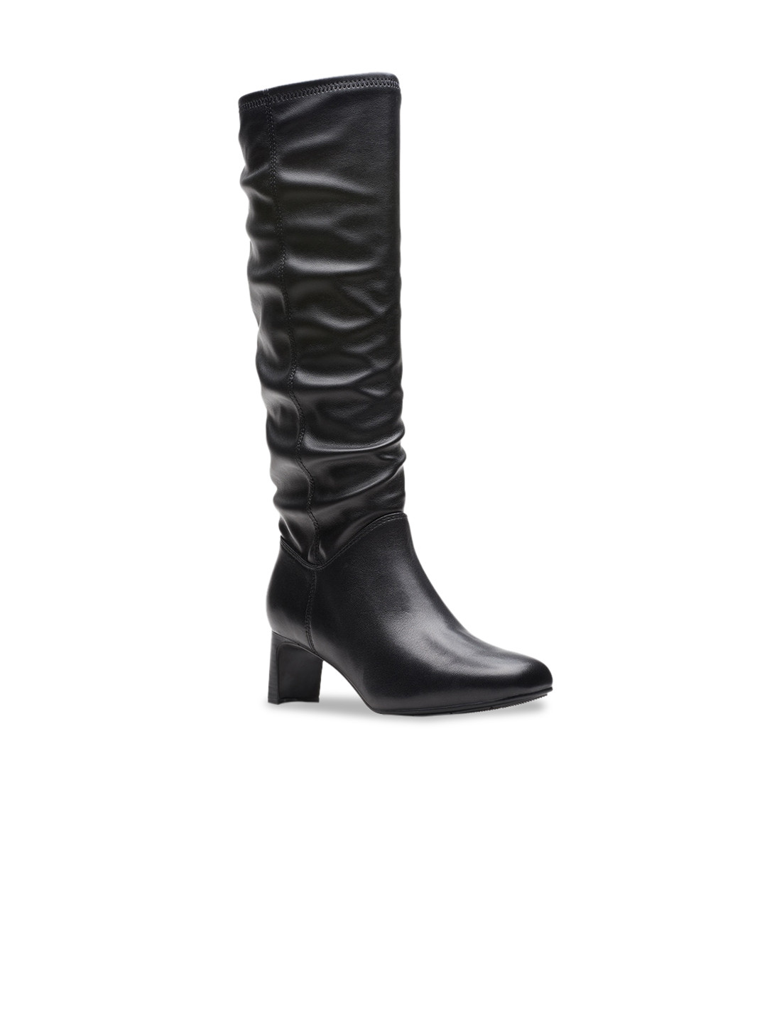 

Clarks Women High Top Block Heel Slouchy Boots, Black