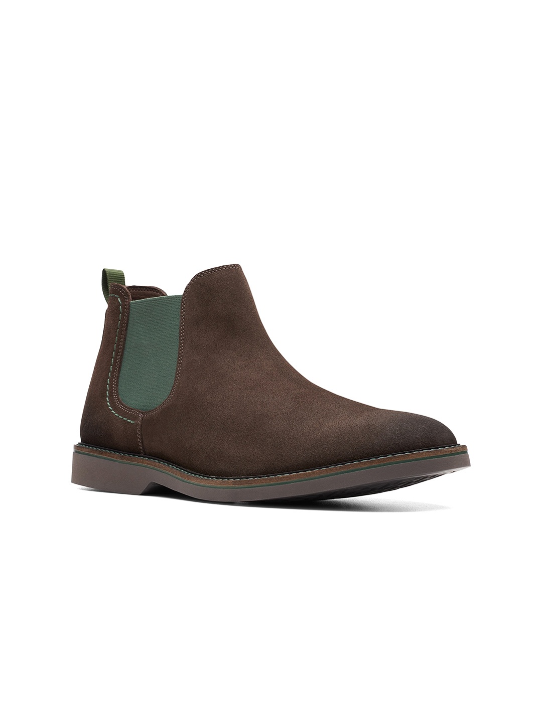 

Clarks Men Suede Mid-Top Chelsea Boots, Brown