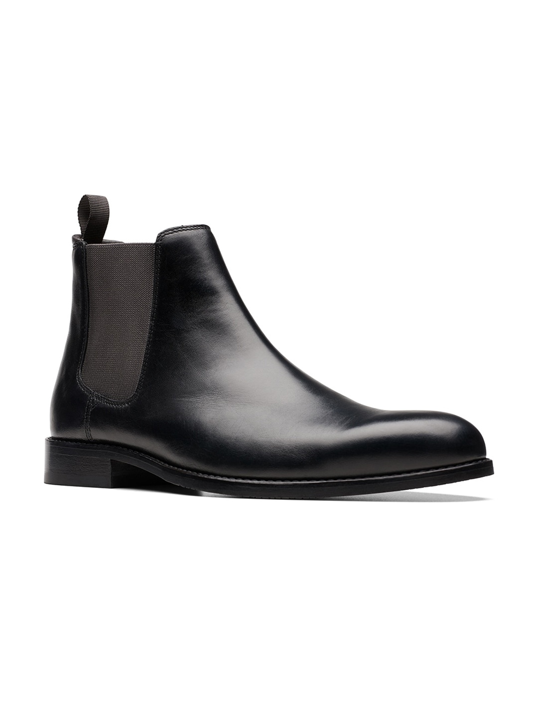 

Clarks Men Mid-Top Leather Chelsea Boots, Black