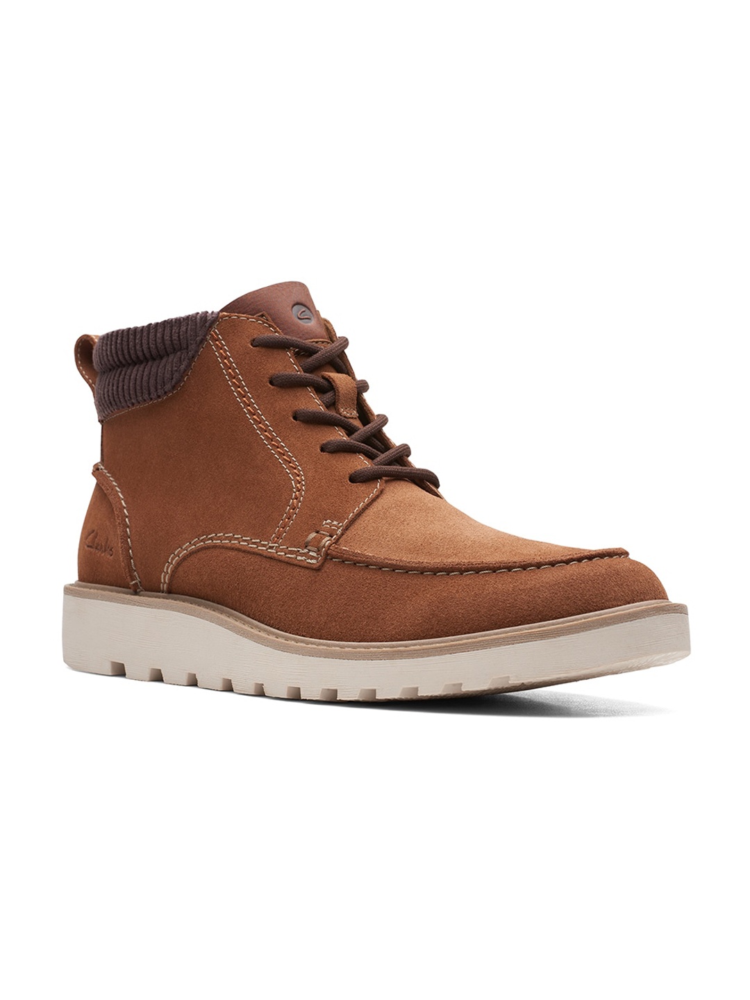 

Clarks Men Suede Mid-Top Regular Boots, Brown