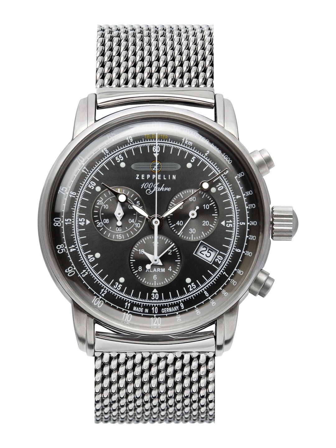 

ZEPPELIN Men Textured Dial & Stainless Steel Straps Analogue Watch 7680M2, Black