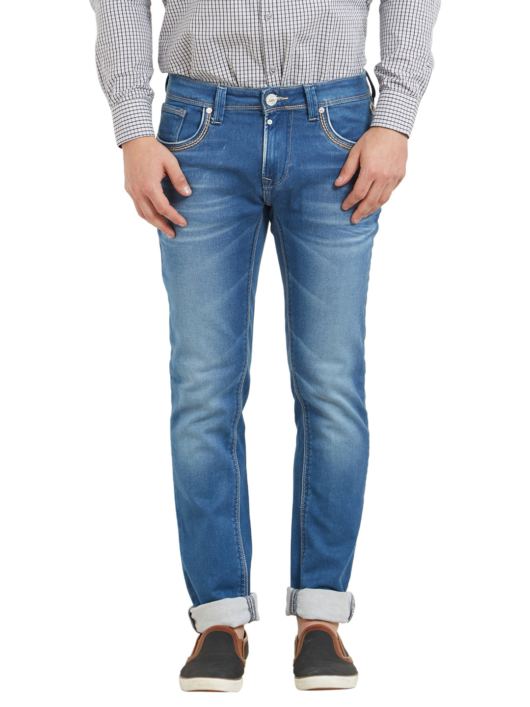 

Lawman pg3 Men Blue Slim Fit Mid-Rise Clean Look Jeans