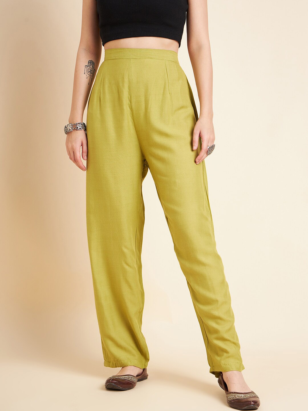 

Sangria Straight-Fit Palazzo, Green