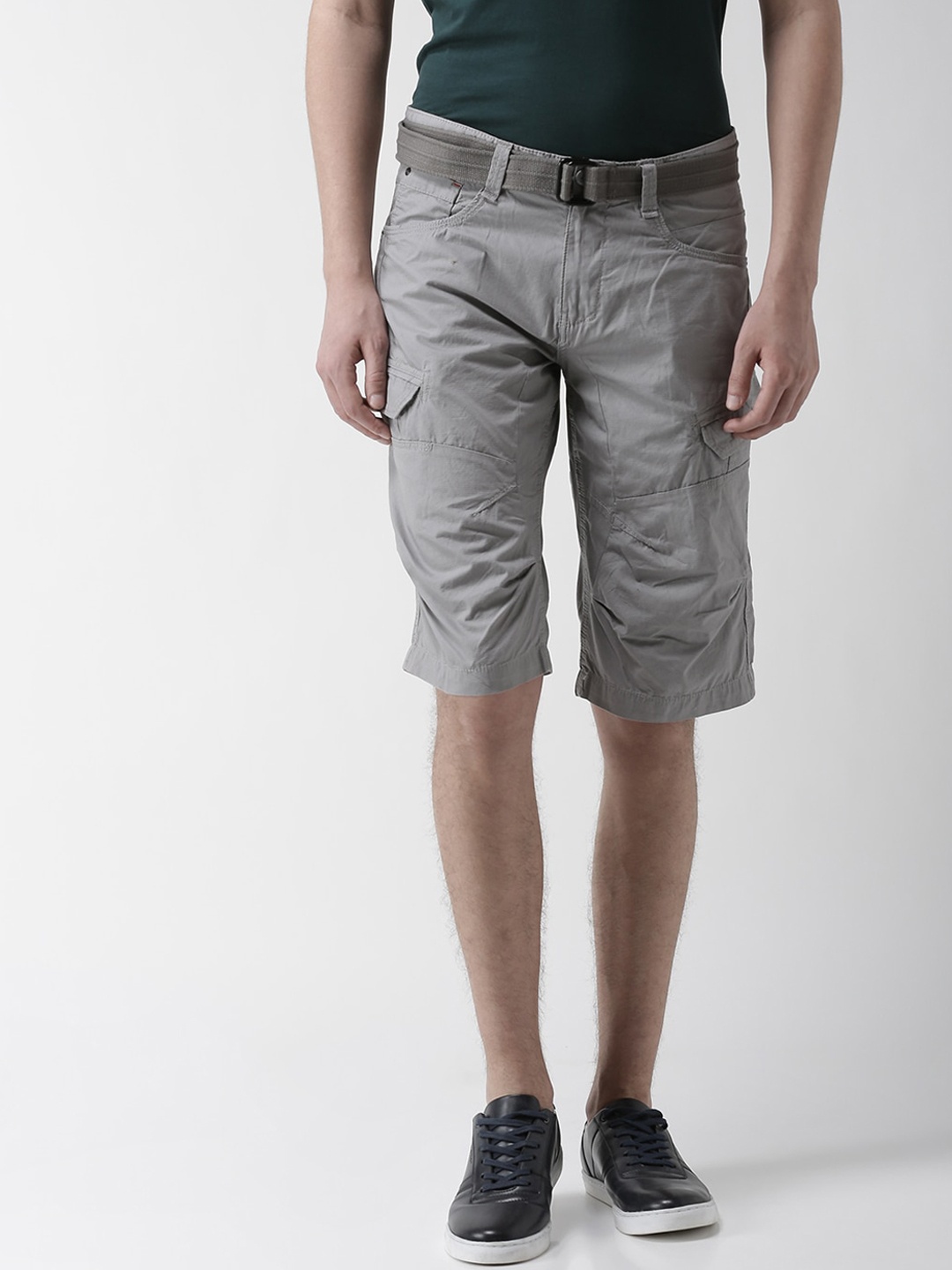 

Celio Mid Rise Shorts, Grey