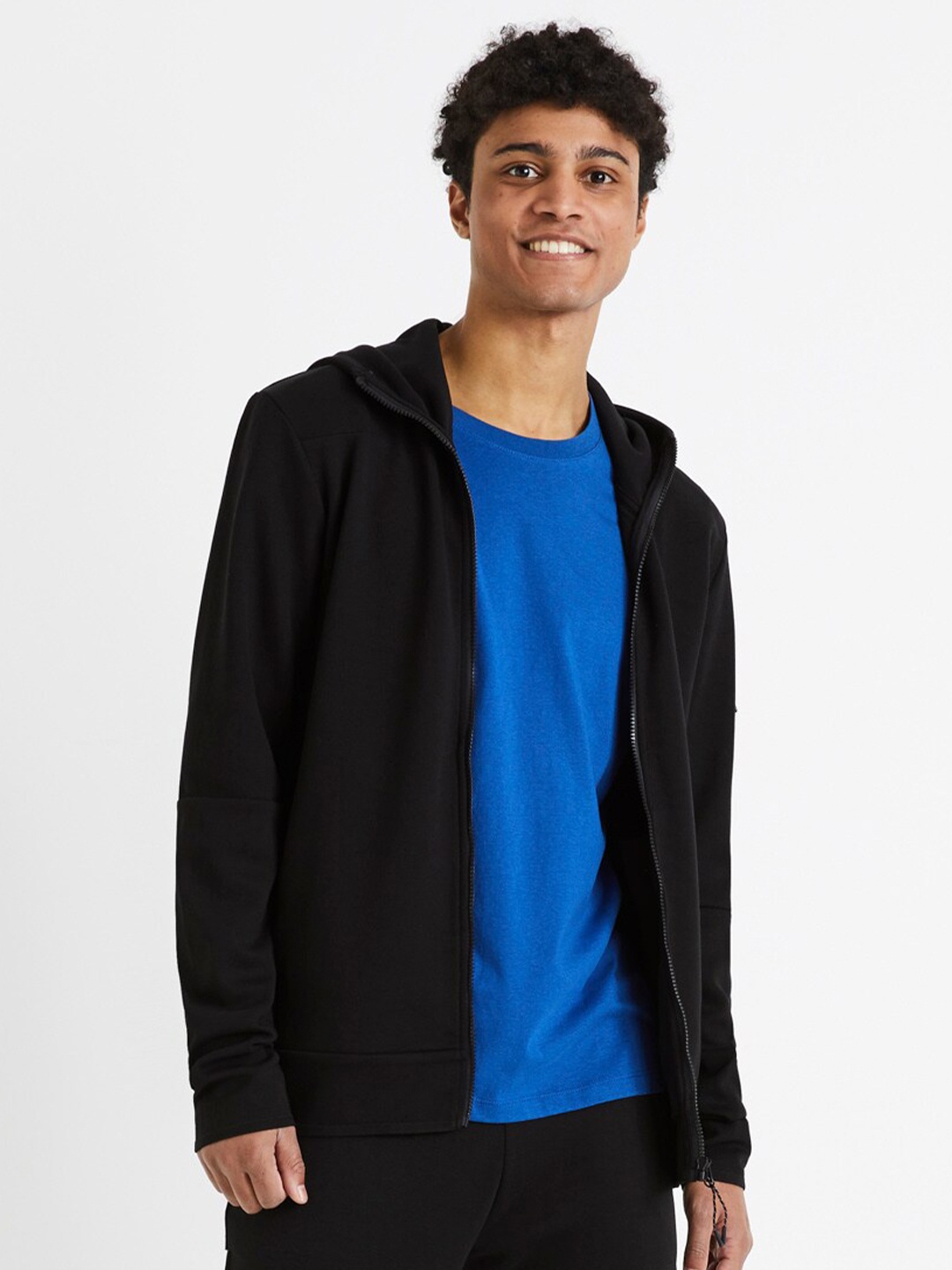 

Celio Hooded Cotton Sweatshirt, Black