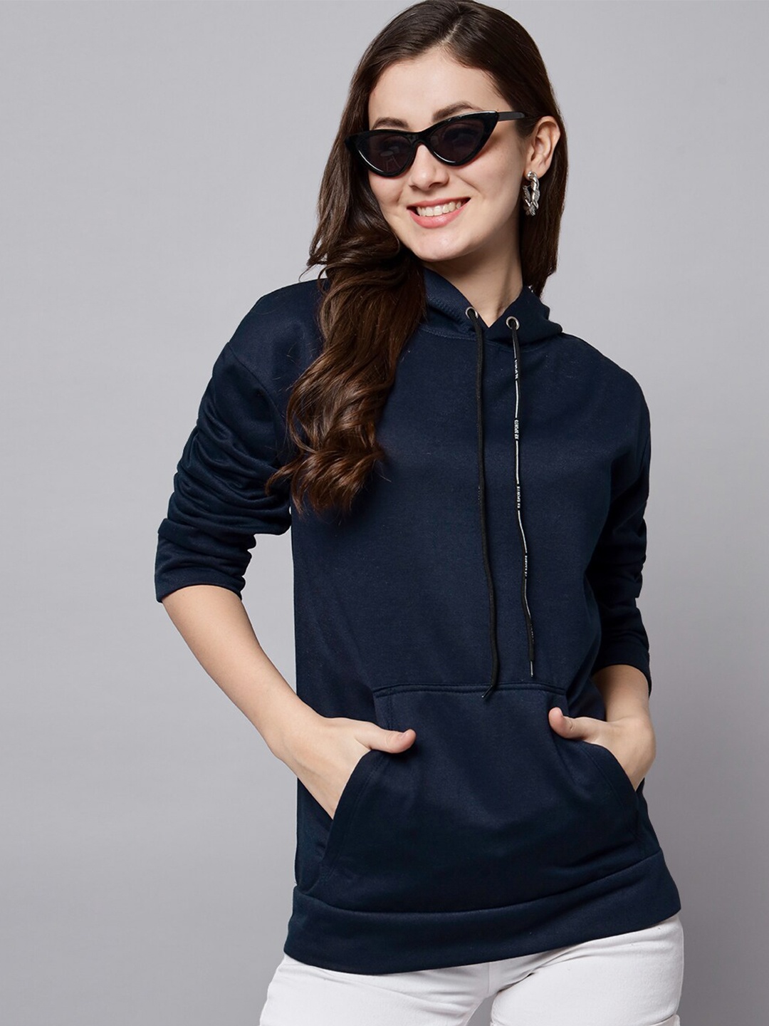 

Funday Fashion Hooded Fleece Sweatshirt, Blue