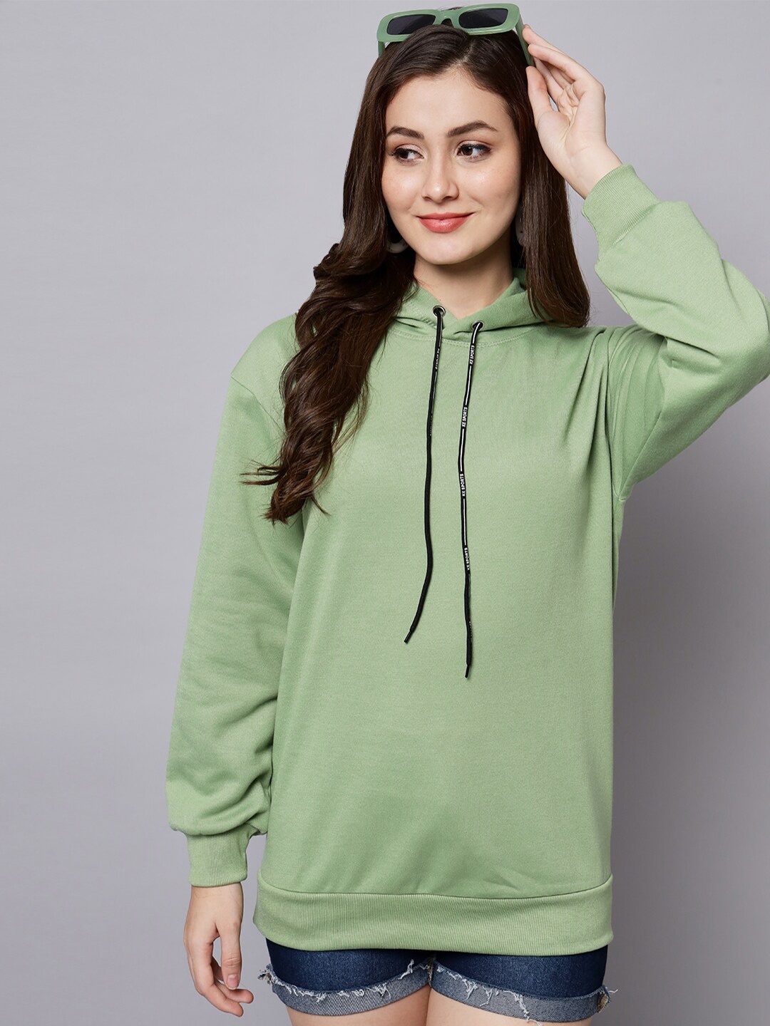 

Funday Fashion Hooded Fleece Sweatshirt, Green