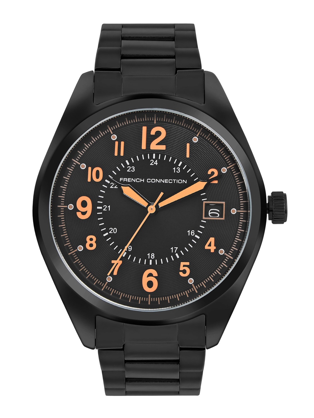 

French Connection Men Dial & Stainless Steel Straps Analogue Watch FCP39BM, Black