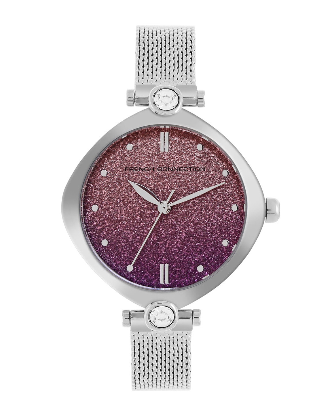 

French Connection Women Embellished Dial & Stainless Steel Analogue Watch FCP45SM, Lavender