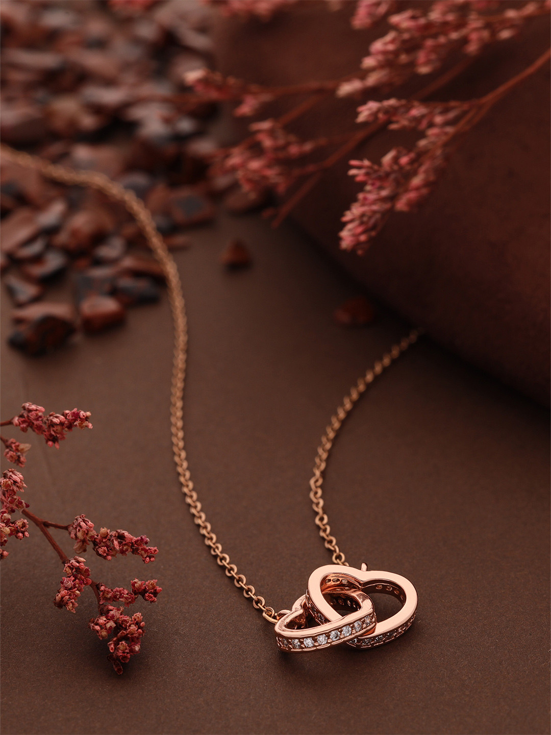 

Brado Jewellery Rhodium-Plated Necklace, Rose gold