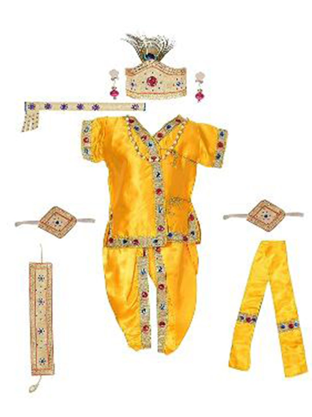 

RAJ FANCY DRESSES Unisex Kids Embellished Dhoti Pants, Rose gold