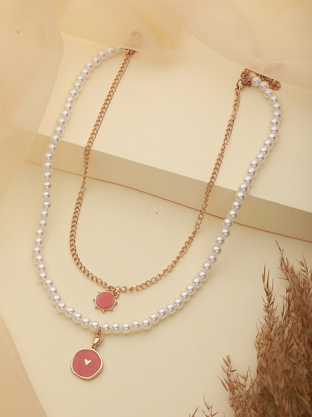 

Jazz and Sizzle Brass Gold-Plated Layered Necklace